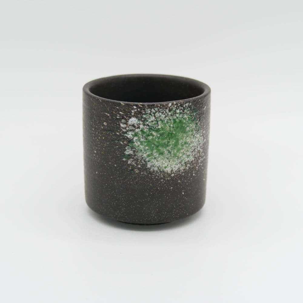 Šálek na cappuccino AURORA 180 ml černá/zelená