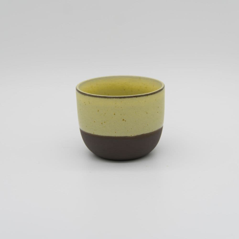 Šálek na cappuccino LYRA 150 ml černá/žlutá