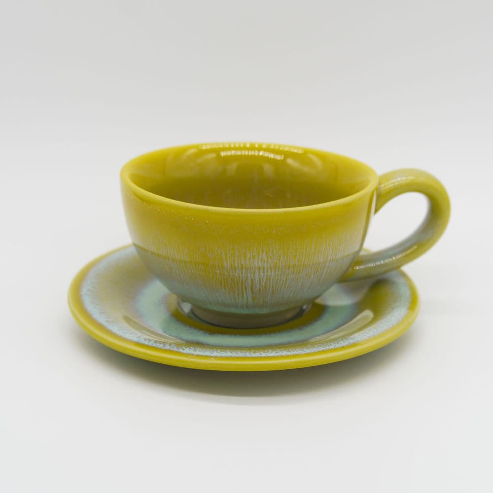 Hrnek s podšálkem SKY 150 ml žlutá